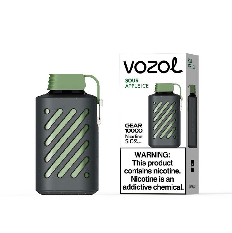 Vozol Gear 50mg 10000 puff Sour Apple ice