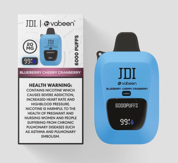 JDI VABEEN 6000PUFFS BLUEBERRY CHERRY 20MG