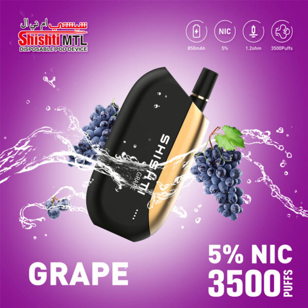 SHISHTI MTL GRAPE 50MG 3500 PUFFS