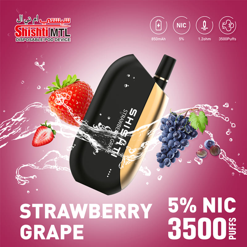 SHISHTI MTL Strawberry Grape 5% 3500 PUFFS