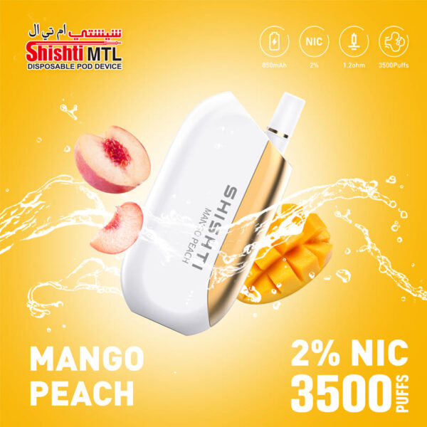 SHISHTI MTL MANGO PEACH 20MG 3500 PUFFS