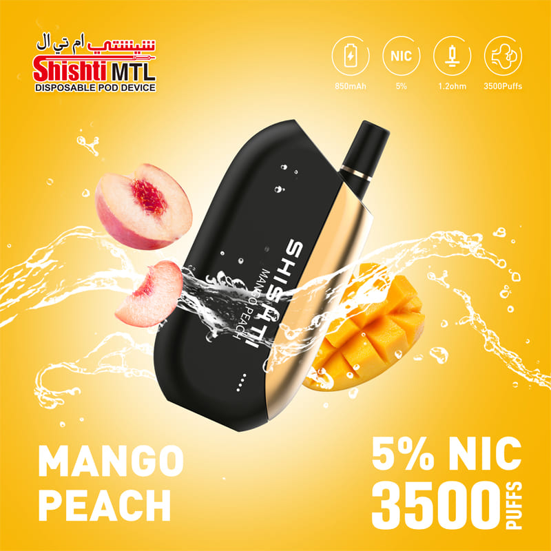 SHISHTI MTL MANGO PEACH 5OMG