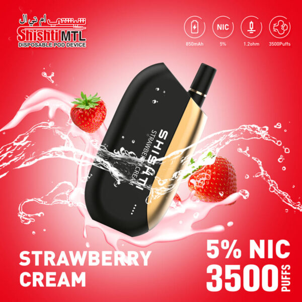 SHISHTI-MTL Strawberry Cream 5% 3500puffs