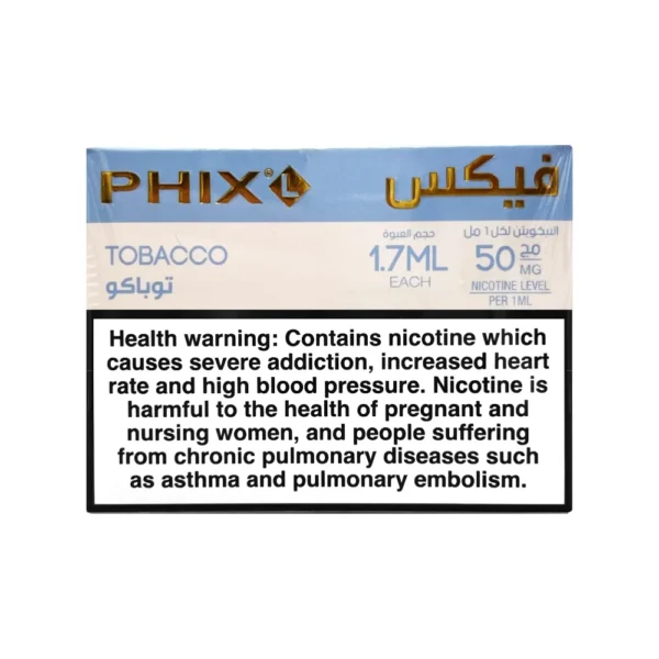 PHIX L Pods – TOBACCO ICE 50mg Flavor (Pack of 4)